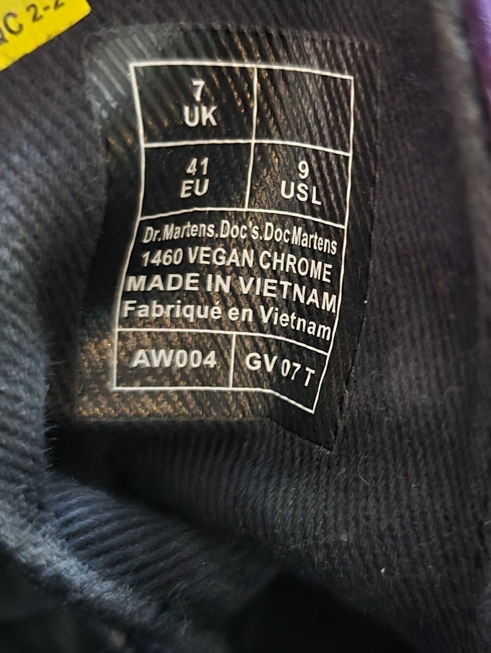 Dr Martens 1460 Vegan Chrome Boots - Picture 6 of 6